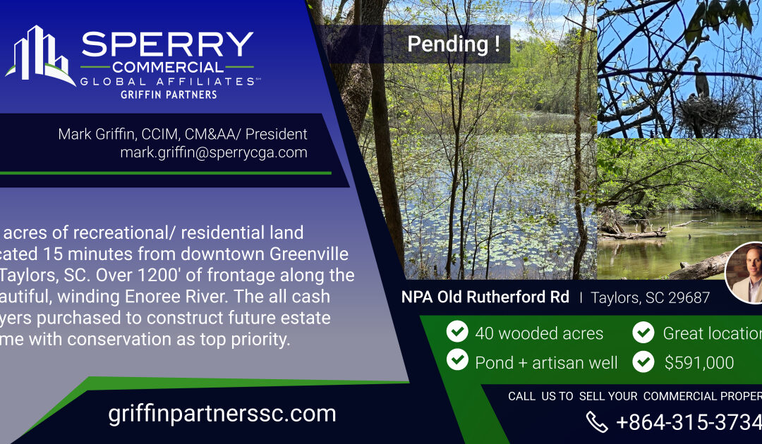 Pending! 40 acres located off of Old Rutherford Rd in Taylors, SC