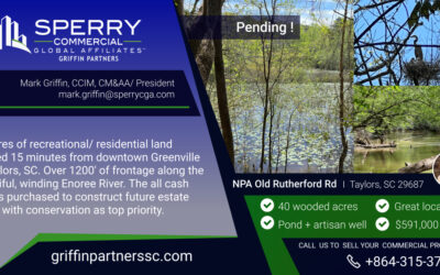 Pending! 40 acres located off of Old Rutherford Rd in Taylors, SC